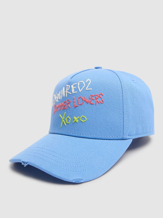 Dsquared2: Summer Lovers baseball cap - Blue - men_2 | Luisa Via Roma