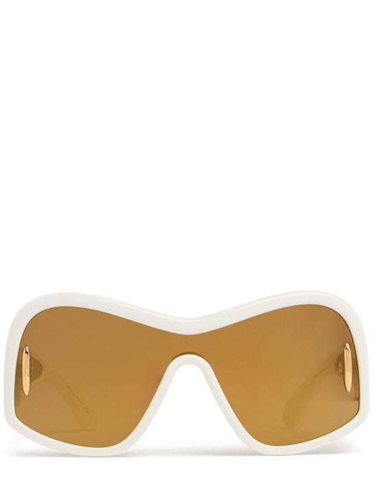 Loewe: Fashion圆形太阳镜 - Mirror Cream - women_0 | Luisa Via Roma