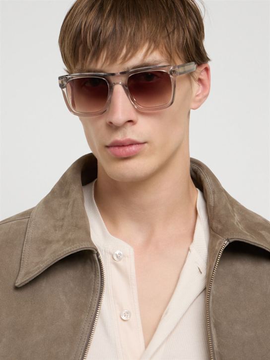 DB Eyewear by David Beckham: DB squared acetate sunglasses - Grey - men_2 | Luisa Via Roma