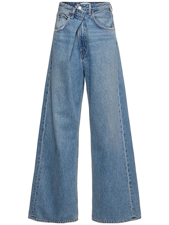 Agolde: Vana folded denim jeans - women_0 | Luisa Via Roma