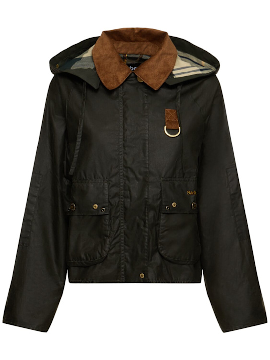 BARBOUR: Giacca corta Erma in cotone cerato - women_0 | Luisa Via Roma