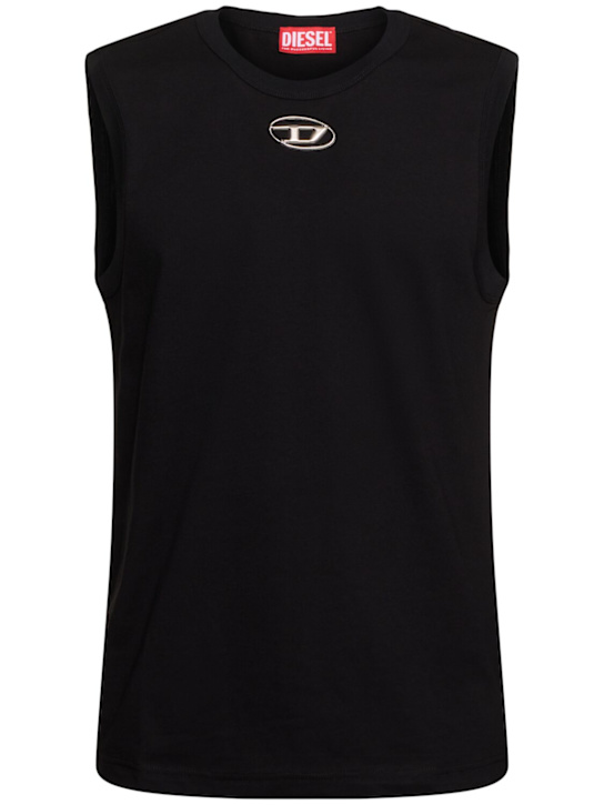 Diesel: T-Bisco-OD stretch cotton tank top - men_0 | Luisa Via Roma
