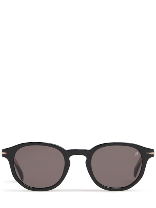 DB Eyewear by David Beckham: DB round acetate sunglasses - Black - men_0 | Luisa Via Roma