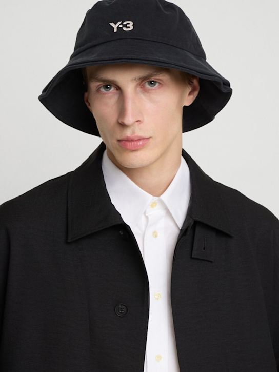 Y-3: Double bucket hat - men_1 | Luisa Via Roma