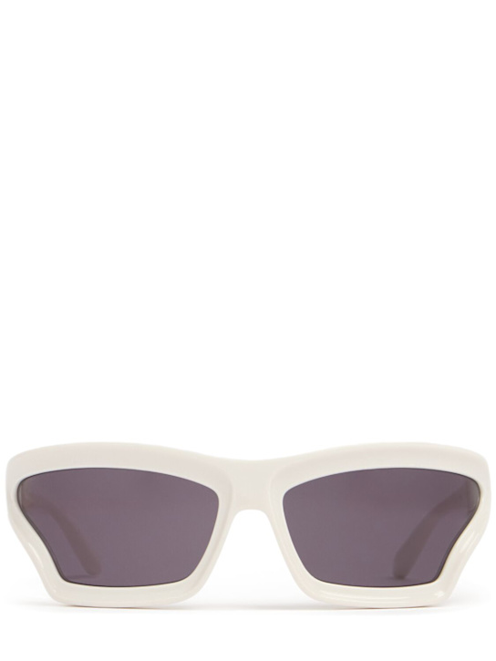 Loewe: Paula's Ibiza mask sunglasses - Ivory/Smoke - men_0 | Luisa Via Roma