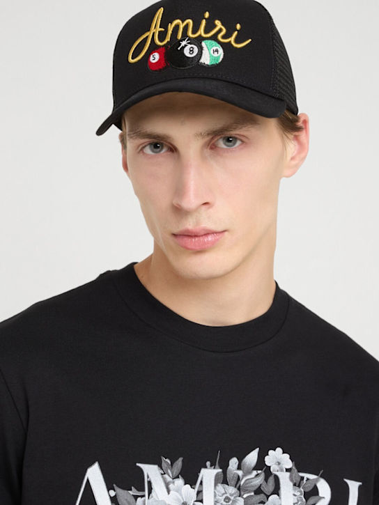 Amiri: Billiards trucker hat - Black - men_1 | Luisa Via Roma