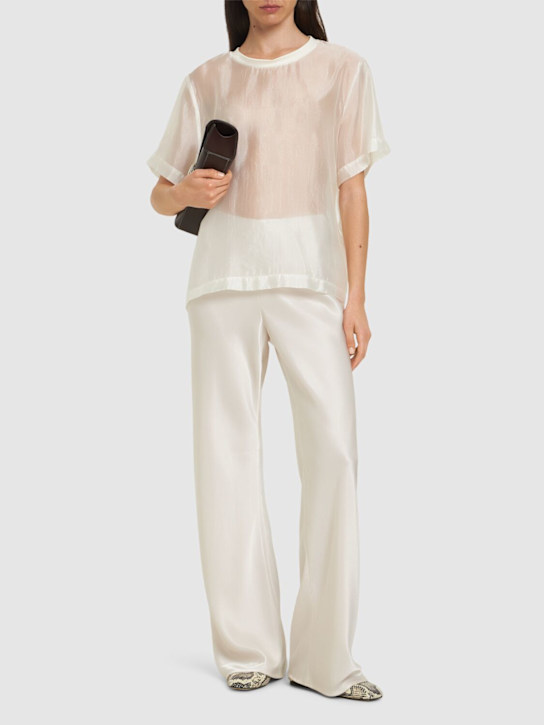 The Garment: Gilian sheer viscose blend  t-shirt - women_1 | Luisa Via Roma