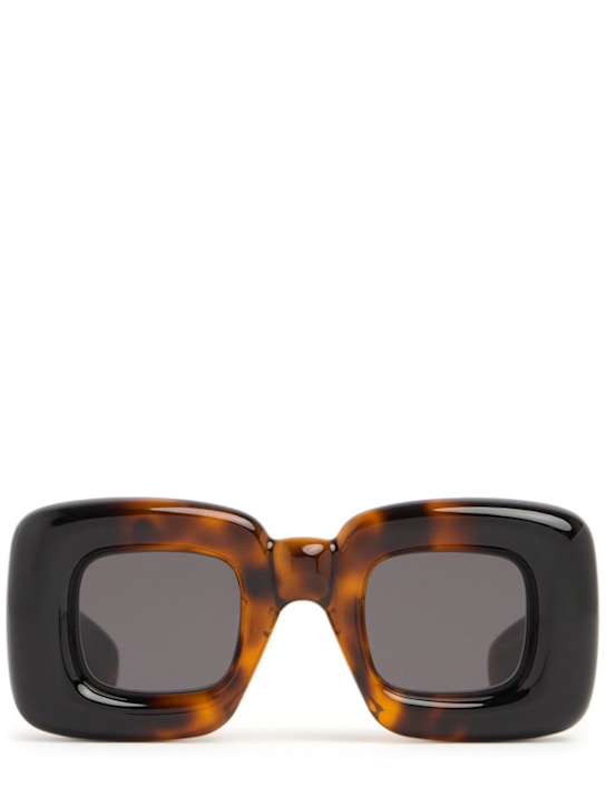Loewe: Inflated squared sunglasses - Black - men_0 | Luisa Via Roma