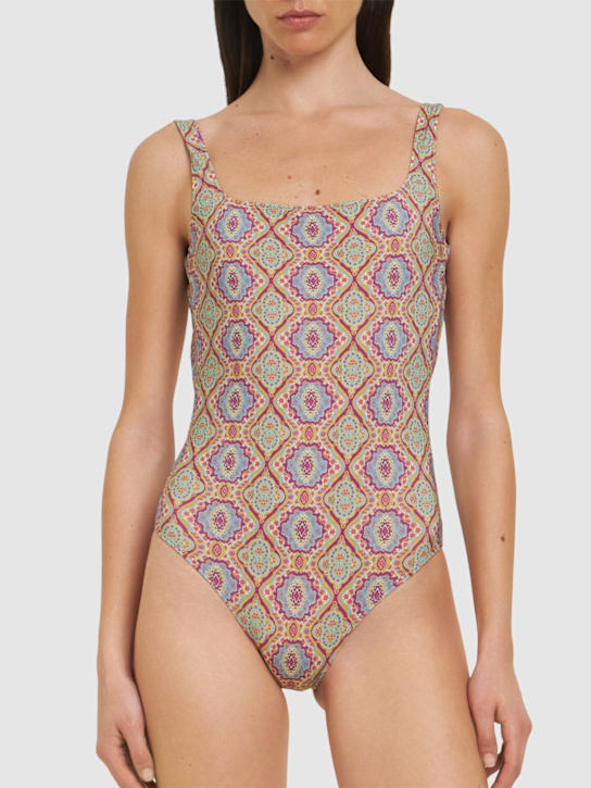 Etro: Printed Lycra one piece swimsuit - women_1 | Luisa Via Roma