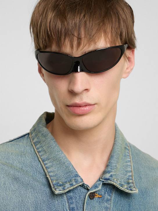 Balenciaga: BB0349S 4G metal sunglasses - Black - men_2 | Luisa Via Roma