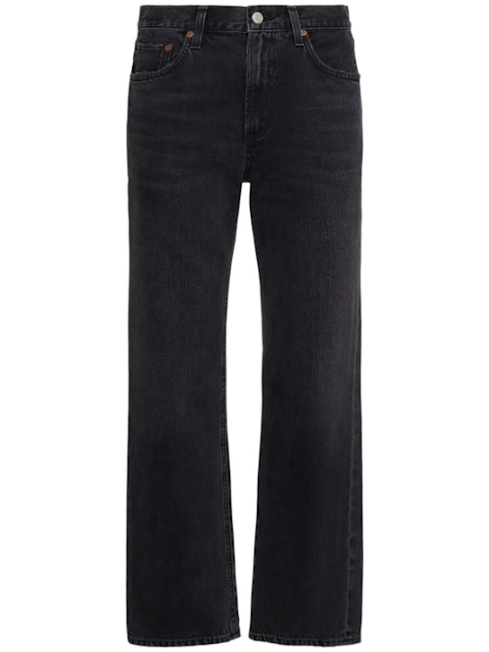 Agolde: Valen high waist denim jeans - Black - women_0 | Luisa Via Roma