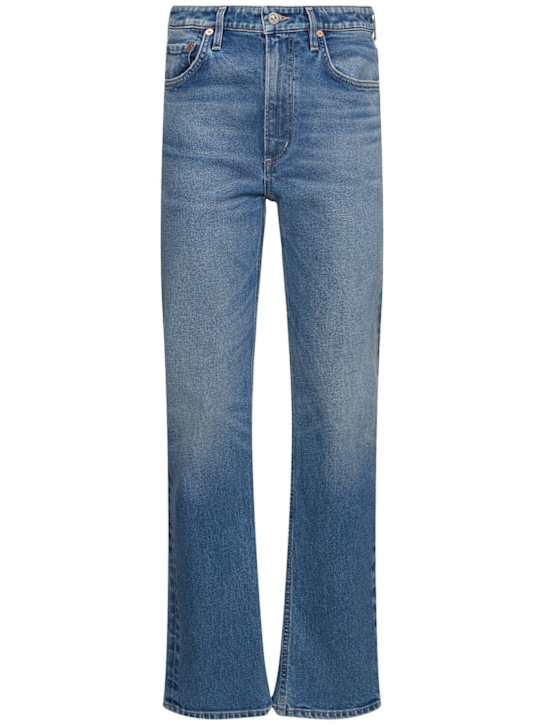 CITIZENS OF HUMANITY: Zurie high rise straight denim jeans - Indigo - women_0 | Luisa Via Roma