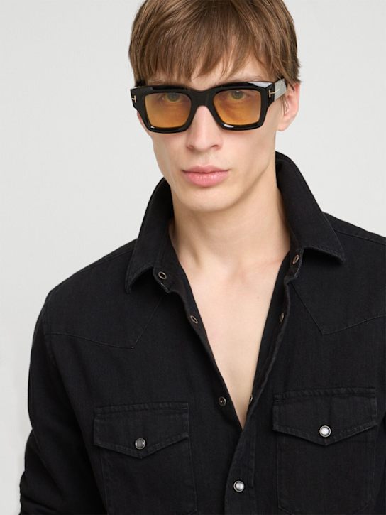 Tom Ford: Ilias squared plastic sunglasses - men_2 | Luisa Via Roma
