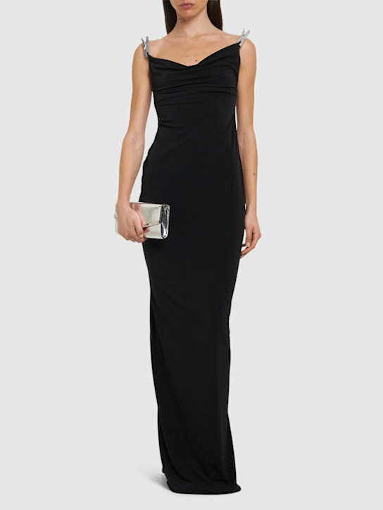 Coperni: Washing clip gown - Black - women_1 | Luisa Via Roma