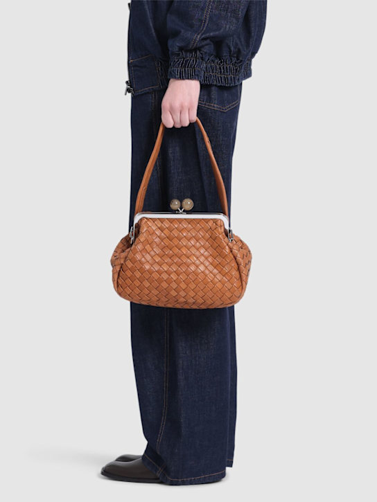 Weekend Max Mara: Pancia woven leather clutch - women_1 | Luisa Via Roma