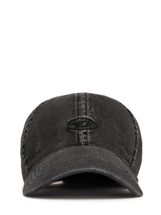 Diesel: C-Gable cap - Black/Grey - men_0 | Luisa Via Roma