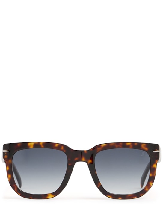 DB Eyewear by David Beckham: DB squared acetate sunglasses - Havana - men_0 | Luisa Via Roma