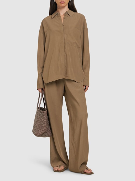 A.EMERY: Camisa de algodón - Caqui - women_1 | Luisa Via Roma