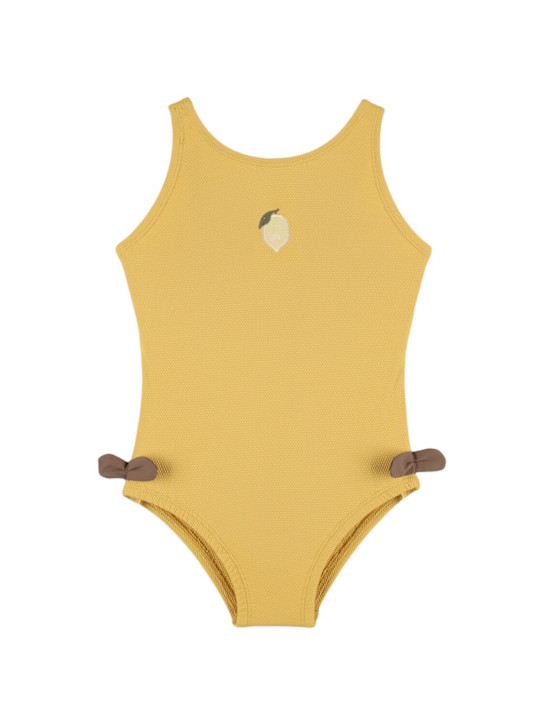 Donsje: Costume intero in poly stampa Lemon - Giallo - kids-girls_0 | Luisa Via Roma
