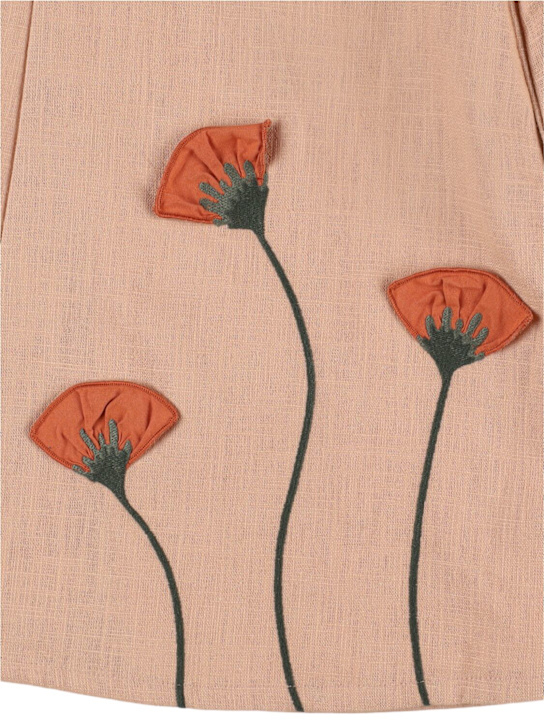 Donsje: Poppy embroidered cotton pants - Pink - kids-girls_1 | Luisa Via Roma