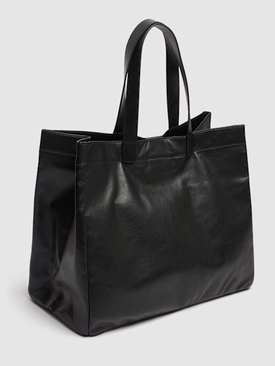 ANINE BING: Large Rio recycled leather tote bag - Black - women_4 | Luisa Via Roma