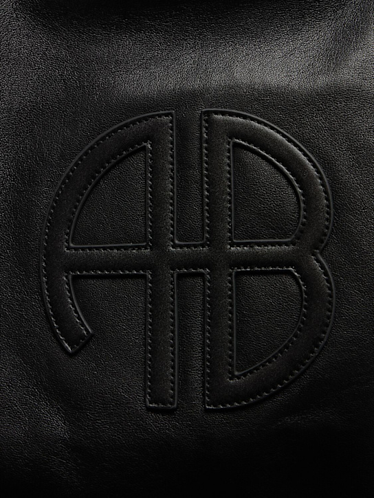 ANINE BING: Large Rio recycled leather tote bag - Black - women_3 | Luisa Via Roma
