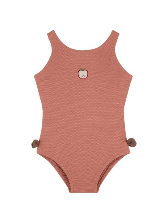 Donsje: Recycelter Badeanzug mit Druck - Rosa - kids-girls_0 | Luisa Via Roma