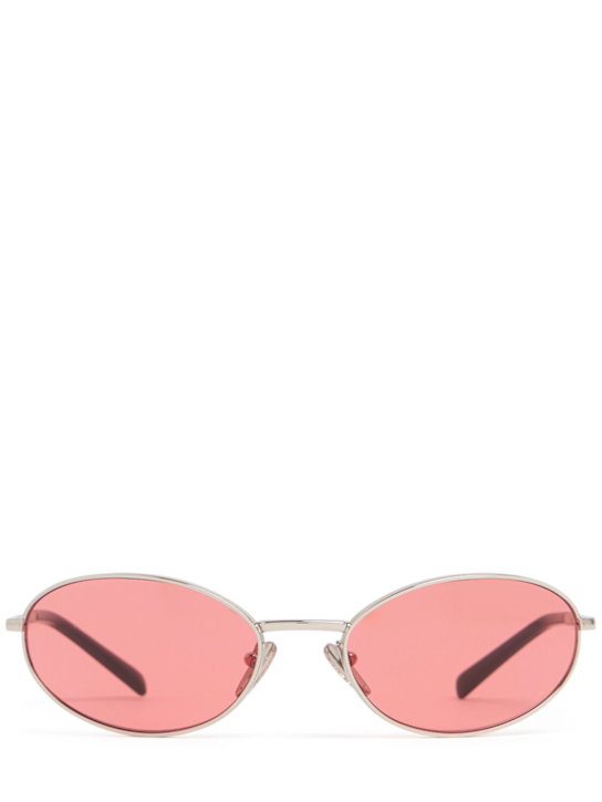 Prada: Round metal sunglasses - men_0 | Luisa Via Roma