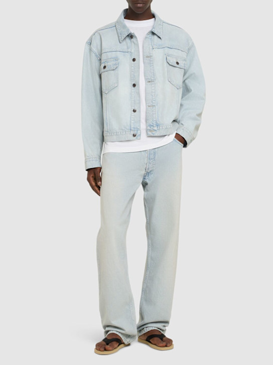 The Row: Burt cotton denim jeans - Light Blue - men_1 | Luisa Via Roma