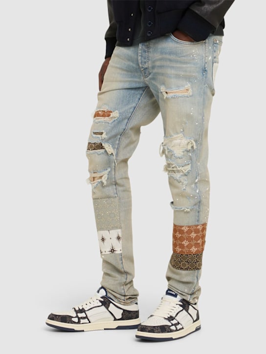 Amiri: Quad Skel Top Low sneakers - men_1 | Luisa Via Roma