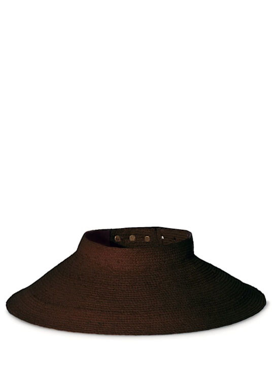 Janessa Leone: Birdie straw visor - women_0 | Luisa Via Roma