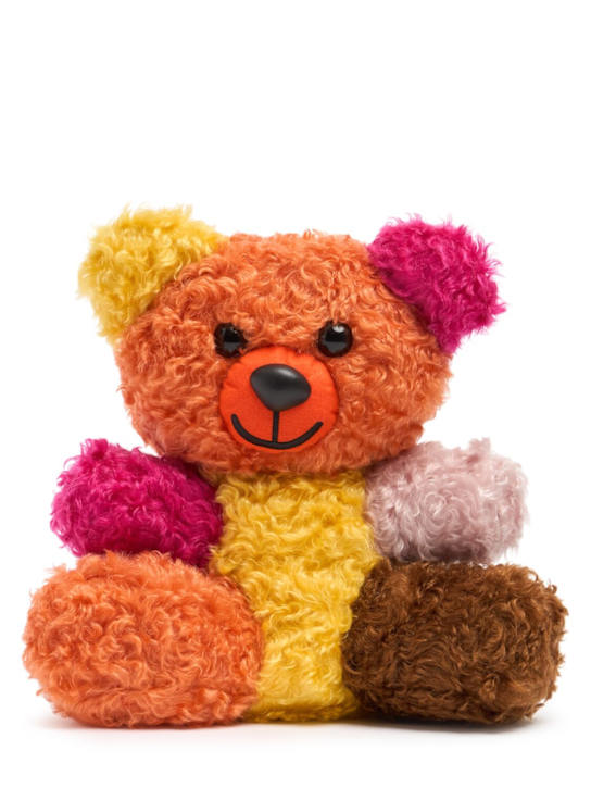 Moschino: Teddy Item Bag mohair backpack - women_0 | Luisa Via Roma
