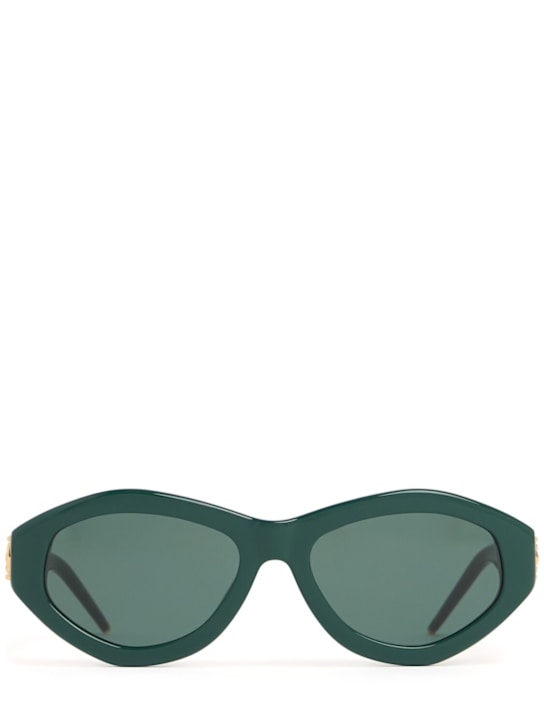 Casablanca: Monogram plaque oval sunglasses - women_0 | Luisa Via Roma