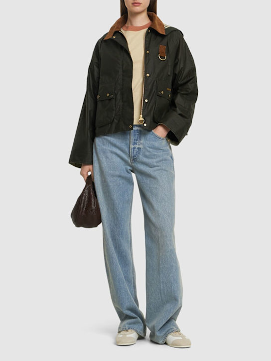 BARBOUR: Giacca corta Erma in cotone cerato - women_1 | Luisa Via Roma