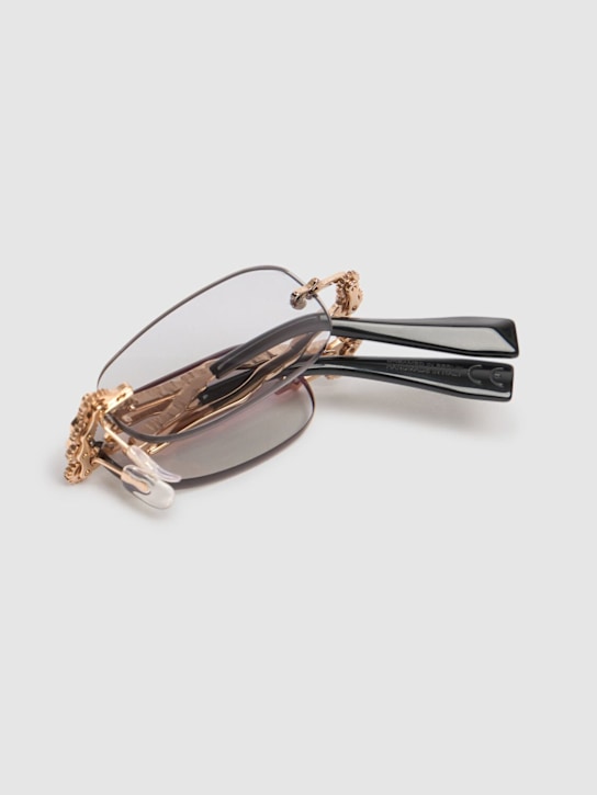 Kuboraum Berlin: H47 Metal machinery rimless sunglasses - men_3 | Luisa Via Roma