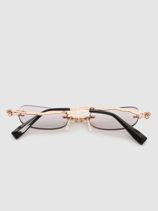 Kuboraum Berlin: H47 Metal machinery rimless sunglasses - men_4 | Luisa Via Roma