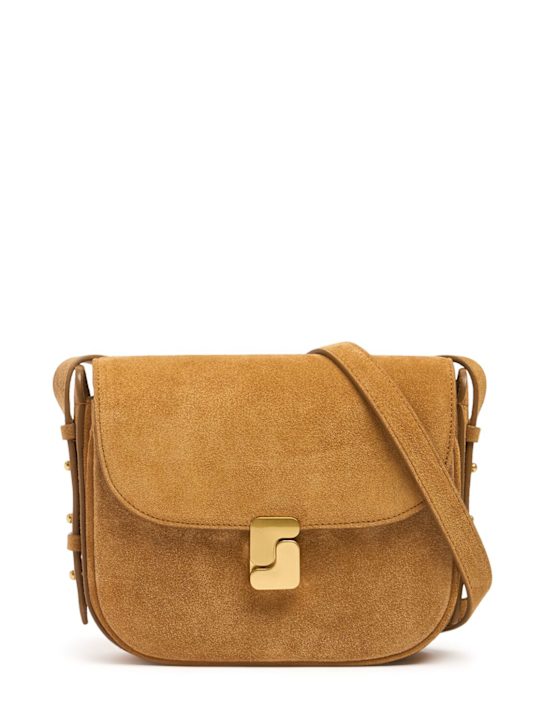 Soeur: Mini Bellissima suede shoulder bag - women_0 | Luisa Via Roma