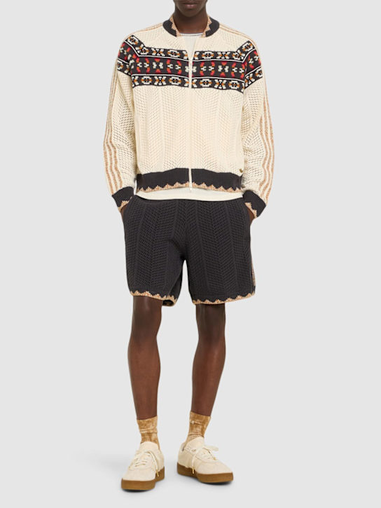 adidas Originals: Clot cotton blend knit shorts - men_1 | Luisa Via Roma
