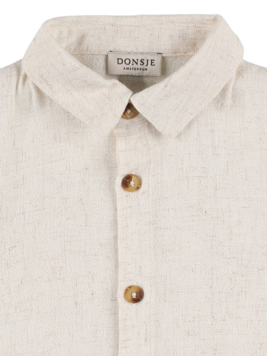Donsje: Camisa de lino - Blanco - kids-boys_1 | Luisa Via Roma