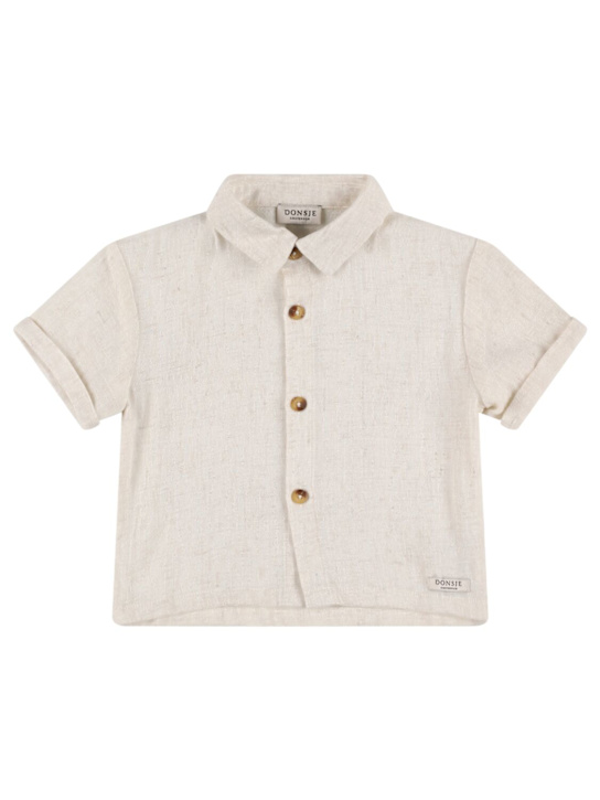Donsje: Camisa de lino - Blanco - kids-boys_0 | Luisa Via Roma