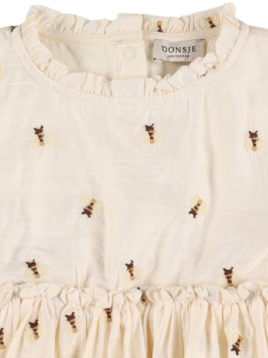 Donsje: Vestito in lino - Bianco - kids-girls_1 | Luisa Via Roma