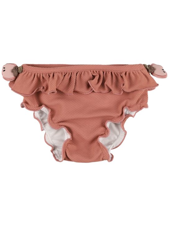 Donsje: Slip bikini in poly con applicazioni - Rosa Scuro - kids-girls_0 | Luisa Via Roma