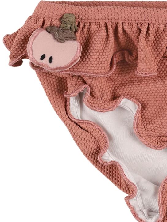 Donsje: Slip bikini in poly con applicazioni - Rosa Scuro - kids-girls_1 | Luisa Via Roma