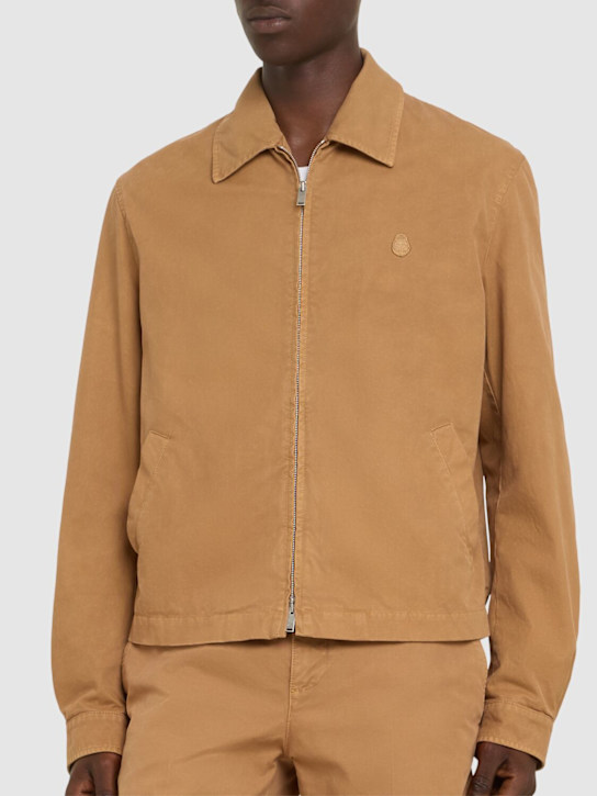 McQueen: Embellished washed cotton jacket - men_2 | Luisa Via Roma