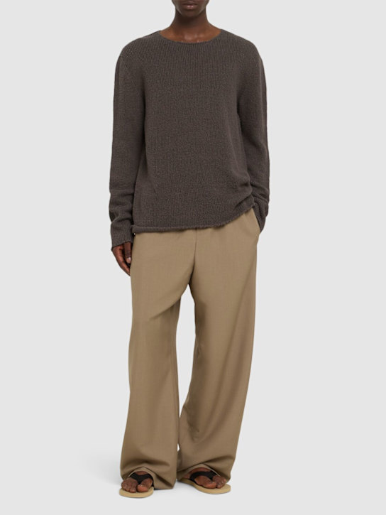 The Row: Donatello wool drawstring pants - men_1 | Luisa Via Roma