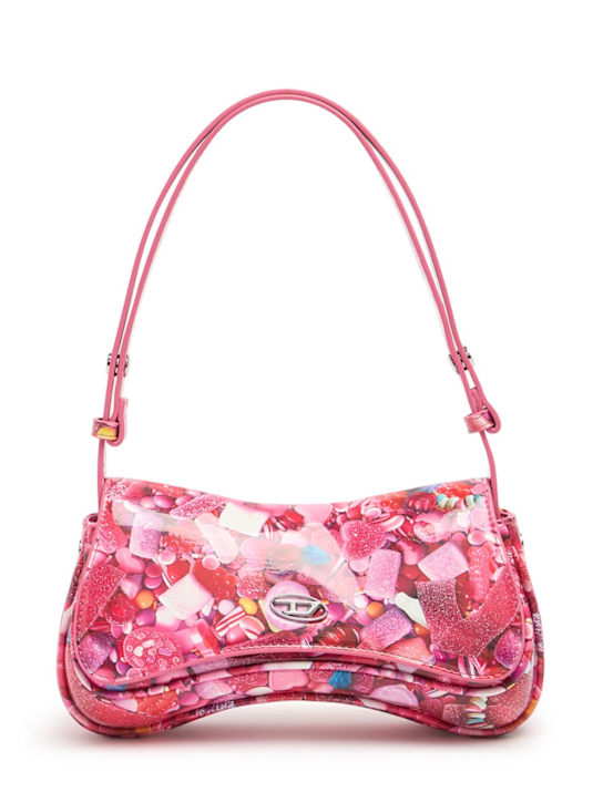 Diesel: Play printed synthetic shoulder bag - women_0 | Luisa Via Roma