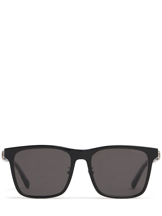 Moncler: Squared acetate sunglasses - men_0 | Luisa Via Roma