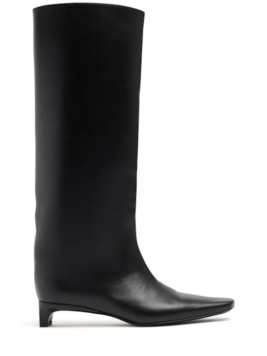 Loulou De Saison: 30mm Haven leather high boots - women_0 | Luisa Via Roma