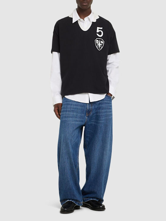 Lc23: Wide denim jeans - Blue - men_1 | Luisa Via Roma