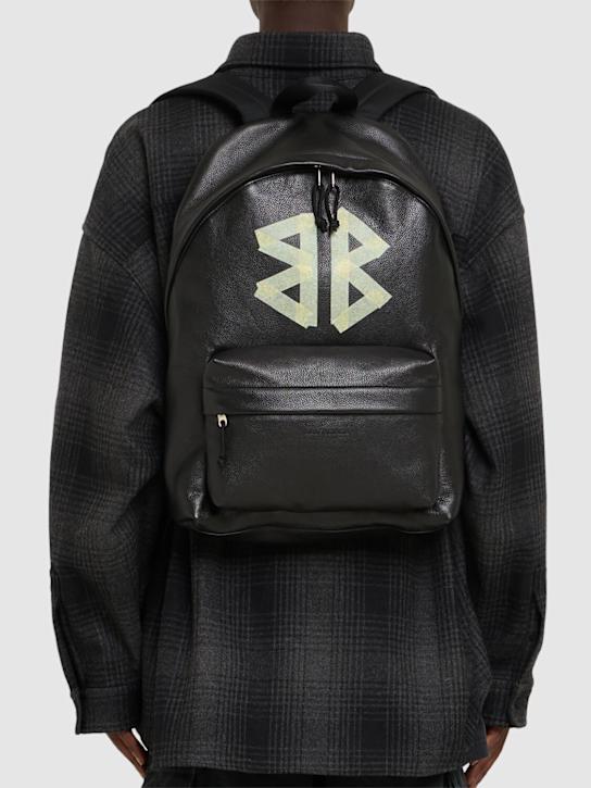 Balenciaga: Explorer nylon backpack - Black - men_1 | Luisa Via Roma